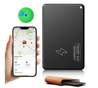 Portafoglio tracker certificato MFi, compatibile con la funzione "Find My" di Apple, supporta la ricarica wireless, design compatto, ideale per portafogli, chiavi e borse, set da 1 pezzo