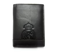 Portafoglio ufficiale del Real Madrid - Pelle 100% legittima con protezione RFID, design esclusivo con scudo del club. Regalo da uomo., multicolore, De mano, Classico