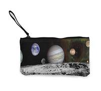 Portafoglio unisex, Canvas Coin Purse The New Solar System Customs Zipper Pouch Wallet For Cash Bank Car Passport
