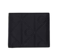 Calvin Klein Xl Emblem A Billfold Wallet Nero Uomo