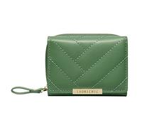 Portafoglio Uomo Con Cerniera Tri Fold Portafoglio per Ragazze Portafogli Per Uomini Vera Pelle, verde, taglia unica