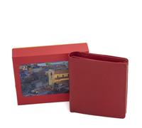 Portafoglio uomo donna in vera pelle compatto portamonete tessere documenti