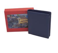 Portafoglio uomo donna in vera pelle compatto portamonete tessere documenti