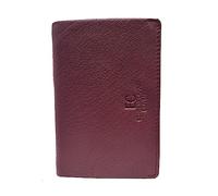 Portafoglio Uomo/Donna in Vera Pelle Tascone Verticale completo con Portamonete Portadocumenti e Carte di Credito. Scatola Regalo Marchio Enrico Coveri ART. 760-43 (BORDO')