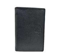 Portafoglio Uomo/Donna in Vera Pelle Tascone Verticale completo con Portamonete Portadocumenti e Carte di Credito. Scatola Regalo Marchio Enrico Coveri ART. 760-43 (NERO)