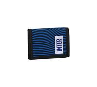 Portafoglio Uomo -F.C. INTER Calcio, Nero Blu - Portamonete con Chiusura Cerniera ZIP - Multi Scomparti Interni - Portafoglio Bambino, Ragazzo - Porta Carte Squadre Calcio Serie A - Tifoso Interista
