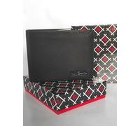 Portafoglio Uomo Firmato Pierre Cardin Vera Pelle Martellata RFID nero regalo