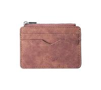 Portafoglio Uomo Pelle Vera, Slim Portafoglio Uomo Leather Wallet with Attached Flip Pocket Accessorio da Viaggio-Portafoglio Bi-Fold Portafoglio Slim Uomo con Portamonete per Viaggi