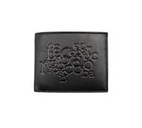 Portafoglio Uomo Rocco Barocco con logo a rilievo 100% pelle colore nero