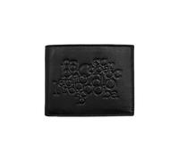 Portafoglio Uomo Rocco Barocco con logo a rilievo 100% pelle colore nero