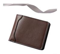 Portafoglio Uomo Slim PU Antifurto per rfid Multi Carte Portafoglio | Protezione per rfid integrata, blocca segnali non autorizzati, sicurezza totale per le tue carte di credito(Brown)
