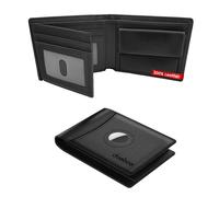 Portafoglio Uomo; Smart Porta Carte Credito Con Tasca Portamonete Compatibile Co