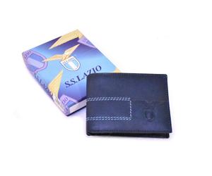 PORTAFOGLIO UOMO SS LAZIO CALCIO ORIGINALE IN VERA PELLE LOGO PRODOTTO UFFICIALE