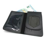 Portafoglio Vega 1WD cuoio neutro con porta placca a scudo