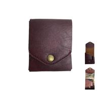 Portafoglio vintage in pelle fatto a mano, sottile e semplice, da uomo, con scomparto portapenne integrato (Single Wallet,One Size)