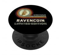 Portafoglio vintage Ravencoin, edizione limitata, per minatori e miniere RVN PopSockets PopGrip Adesivo