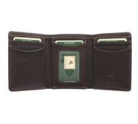 Portafoglio Visconti Heritage Collection COMPTON in pelle a triplo scomparto Blocco RFID HT18 Cioccolato