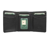 Portafoglio Visconti Heritage Collection COMPTON in pelle a triplo scomparto Blocco RFID HT18 Nero