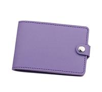 Portafoglio Western in tinta unita con scomparti per carte di credito, patente di guida, pochette (viola, A)