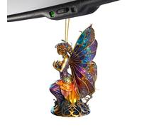 Portafortuna per Auto, Decorazione Streghe per Interni Auto, Ornamento 2D Streghe, Decorazione Halloween per Veicolo da Appendi Per Uomo e Donna