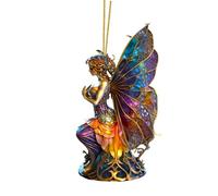 Portafortuna per Auto,Portafortuna a Forma di per Specchietto - Ornamento Streghe Acrilico 2D, Decorazione Halloween per Albero Finestra Porta Muro Camion Unisex