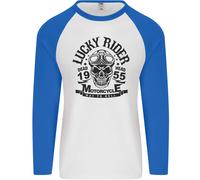 Portafortuna Rider Dead Head Motociclista Uomo L/S Baseball T-Shirt