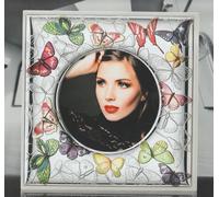PORTAFOTO CORNICE ARGENTO 925 CON FARFALLE SMALTATE FASCIA LARGA DSA SILVER