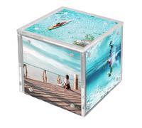 Portafoto Cubo Acrilico Vetro 8x8cm