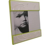 Portafoto da tavolo album cornice legno verde per bimbi bambini ritratti 10x15 c