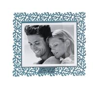 portafoto di design corallo maxi orizzontale Blu oltremare in Ferro e polimetilmetacrilato 33,5x29h cm (25x20h cm formato foto)