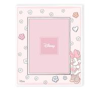 VALENTI & CO. - Disney Minnie - Cornice legno 13x18 cm - Portafoto da tavolo con dettagli in argento - Idea Regalo Nascita bimba o Regalo Battesimo - Cornice foto per cameretta bambina