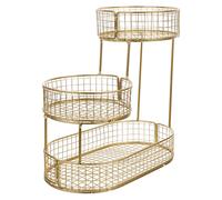 Portafrutta in metallo Cestino per verdure Rete Cesto per frutta a 3