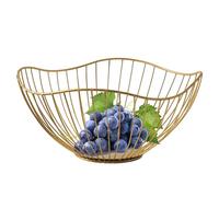 Portafrutta Metallo, Porta Frutta Minimalismo Fruttiere Cestino Per Frutta Da Tavolo, Cesto Portafrutta Moderno Nero/Oro, Cesto Di Frutta In Metallo, Cesto Portafrutta Da Centrotavola Da Tavolo