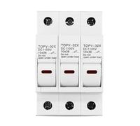 Portafusibile 1P 2P 3P 4P 1100V DC 10 * 38mm TOPV-32X 1 pz(3P With LED)