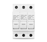 Portafusibile 1P 2P 3P 4P 1100V DC 10 * 38mm TOPV-32X 1 pz(3P Without LED)