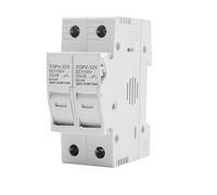 Portafusibile 1P 2P 3P 4P 1100V DC 10 * 38mm TOPV-32X Base Fotovoltaica 1Pz(2P Without LED)