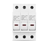 Portafusibile 1P 2P 3P 4P 1100V DC 10 * 38mm TOPV-32X Base Fotovoltaica 1Pz(3P With LED)