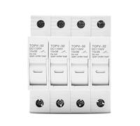 Portafusibile 1P 2P 3P 4P 1100V DC 10 * 38mm TOPV-32X Base Fotovoltaica 1Pz(4P Without LED)