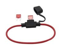 Portafusibile automatico mini piccolo medio impermeabile 32V 18/16/14/12/10AWG e fusibile a lama for auto(15A,Small 1 Pair,14 AWG)
