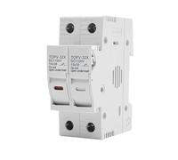 Portafusibile CC 1P 2P 10 * 38mm Alta tensione PV 1100V TOPV-30 Base Protezione impianto fotovoltaico gpV(2P With LED)