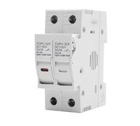Portafusibile CC 1P 2P 10 * 38mm Protezione Solare Fotovoltaica Ad Alta Tensione 1100V TOPV-30 Base Sistema Fotovoltaico(2P With LED)