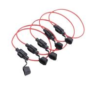 Portafusibile for auto da 10 pezzi standard 12V impermeabile in linea portafusibile adattatore for lama for auto 30A inserto DC for presa interruttore di interruzione(5pcs)