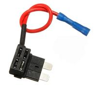 Portafusibile for auto standard 12V/24V Adattatore TAP aggiuntivo da 10A Mini/Piccolo/Medio ATM APM Fusibile automatico a lama con supporto(M)