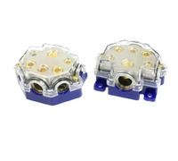 Portafusibile for blocco distributore di alimentazione a 5 vie for audio for auto blu da 2 pezzi