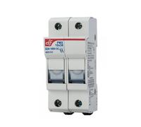 Portafusibile fotovoltaico, 1000V 32A, 2 modulo ⌀10,3x38mm guida DIN Wimex