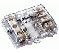 PORTAFUSIBILE FUSIBILI AFC 4 OUT VIE USCITE IMPIANTO AUTO ELETTRICO PHONOCAR