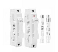 Portafusibile GYPV-63 1500VDC 10 * 38mm 14 * 85mm Fusibile DC solare fotovoltaico 1P 10A 15A 25A 30A 40A 50A Interruttore fotovoltaico 1 pz(30A with LED Holder)