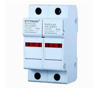 Portafusibile RT18-63, per fusibili ⌀14x51mm, 1000V 63A, 2 moduli, montaggio su guida DIN - Ettroit JX12251