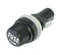 Portafusibile Tondo 5.2 x 20mm 10A per Pannello 1 Polo Switch Electronics