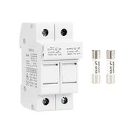 Portafusibili CC parallelo GYPV-32 2P da 10 x 38 mm per sistemi fotovoltaici ad alta tensione 1000 V CC, 2A-30 A, 1 pezzo (2A Fuse with Holder)